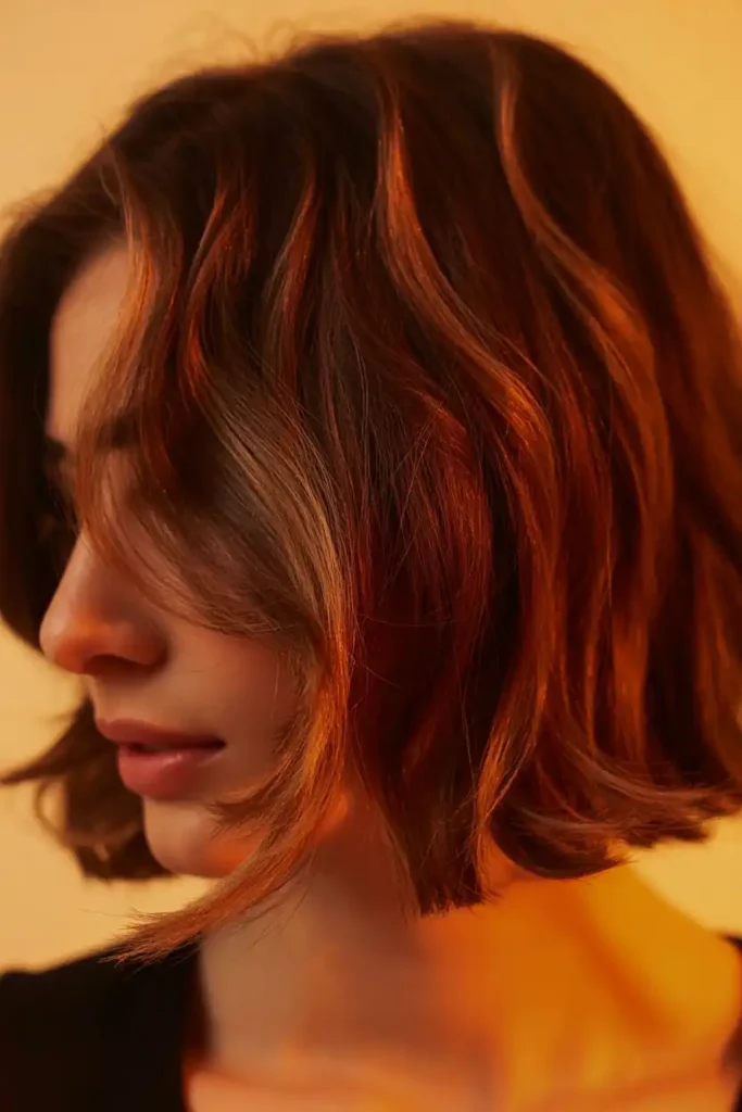 How Cinnamon Brown Hair Suits Short Layers