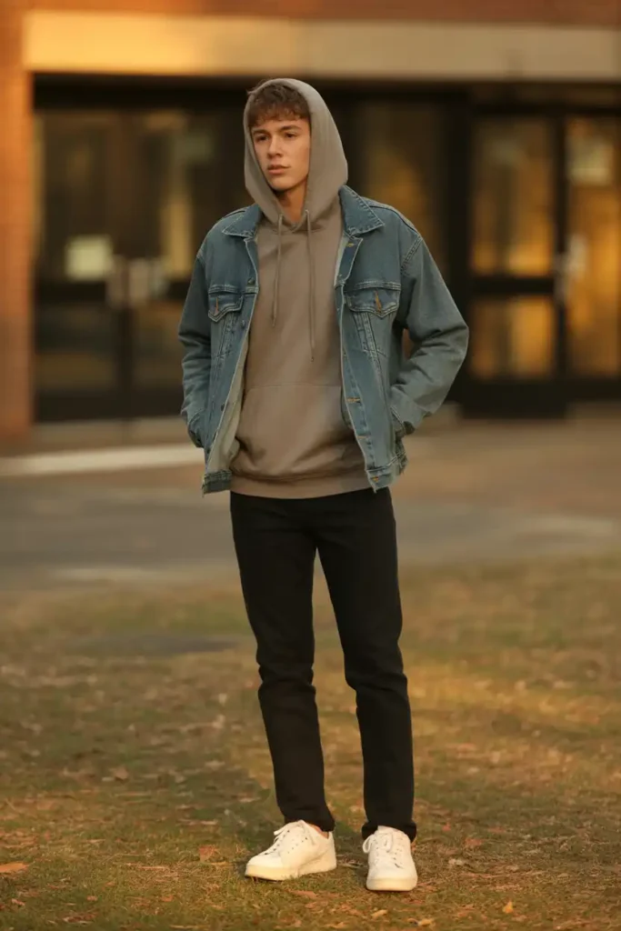 Layering a Hoodie Under a Jacket Without the Bulk