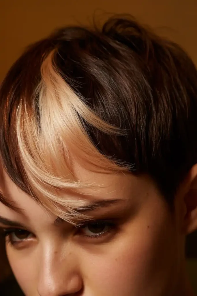 Pixie Cuts With a Money Piece That Frames Your Face
