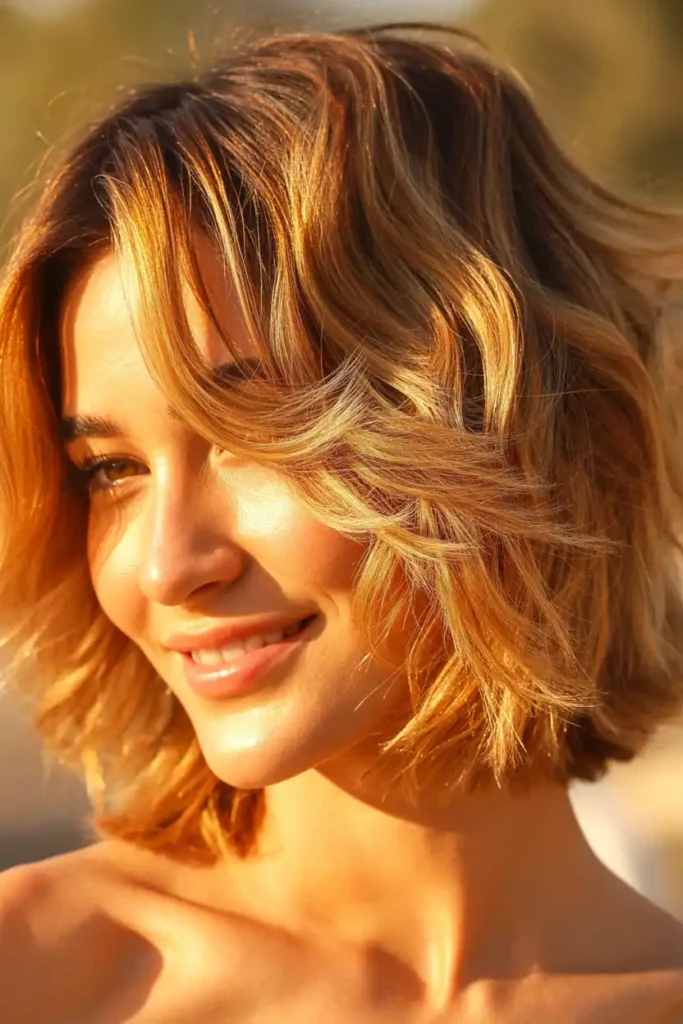 Short Cuts for Warm Skin and Honey Brown Depth