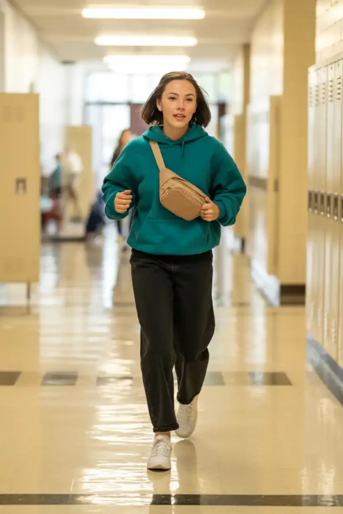 Teal Outfits for School That Stand Out in a Hallway